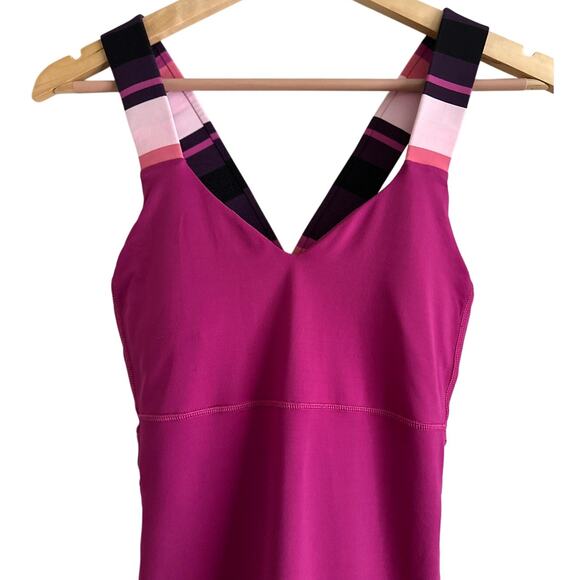 Lululemon Cross-Back Strappy Tank Top - Stripe Size 10‎ - Women's - Picture 2 of 6